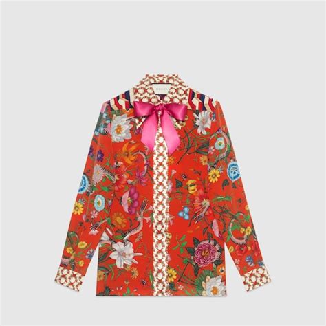 camicia gucci flora|Gucci Flora original.